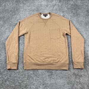 Patagonia Crewneck Sweatshirt Mens Extra Small Mahnya Organic Cotton Blend Tan
